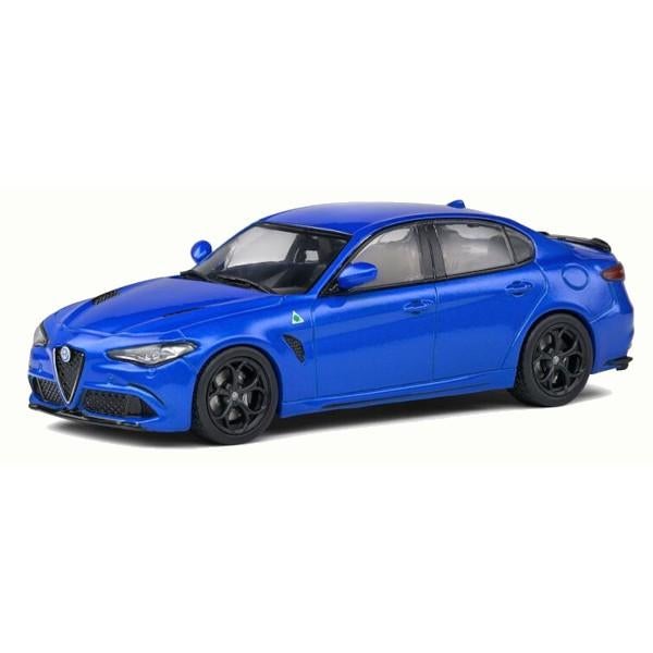 Alfa Romeo Giulia Quadrifoglio 2019 Blauw Model 1/43 Solido, Solido, Auto, Solido, Nieuw