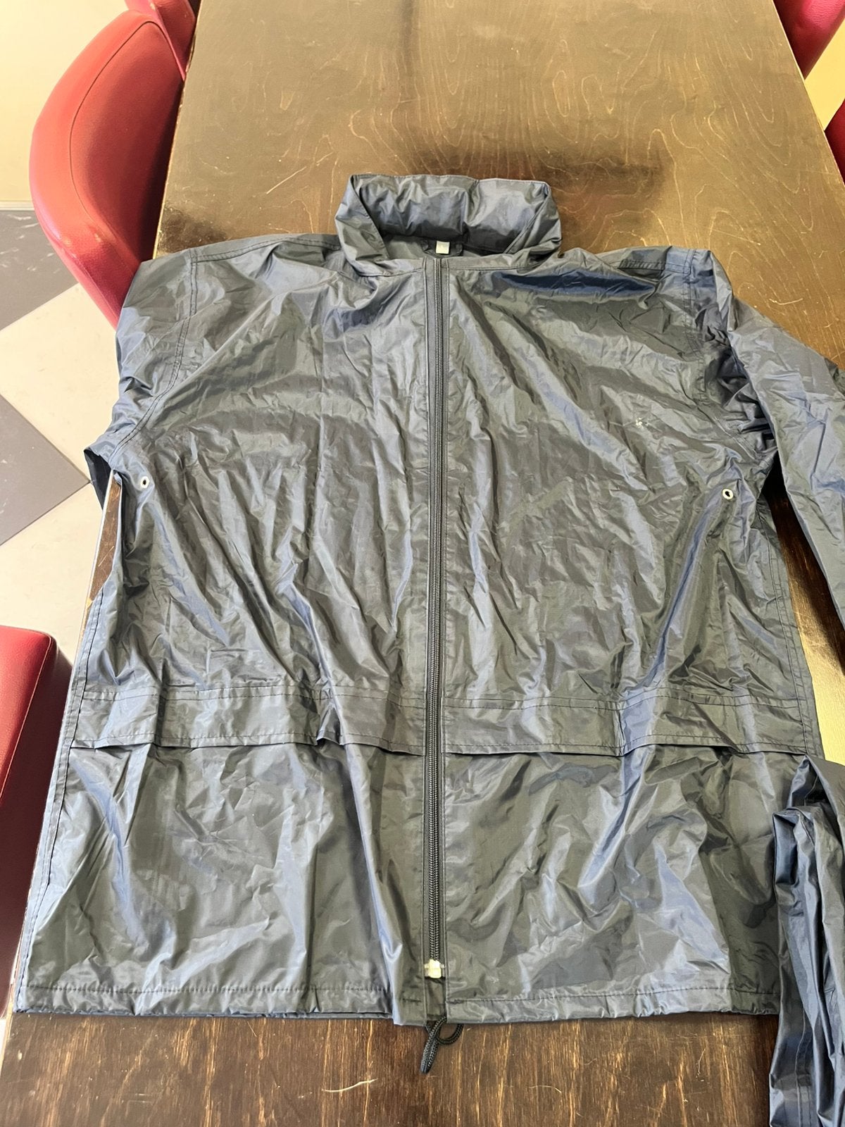 Regenbroek met regenjas maat L, Ophalen of Verzenden, Zo goed als nieuw, Regenjas