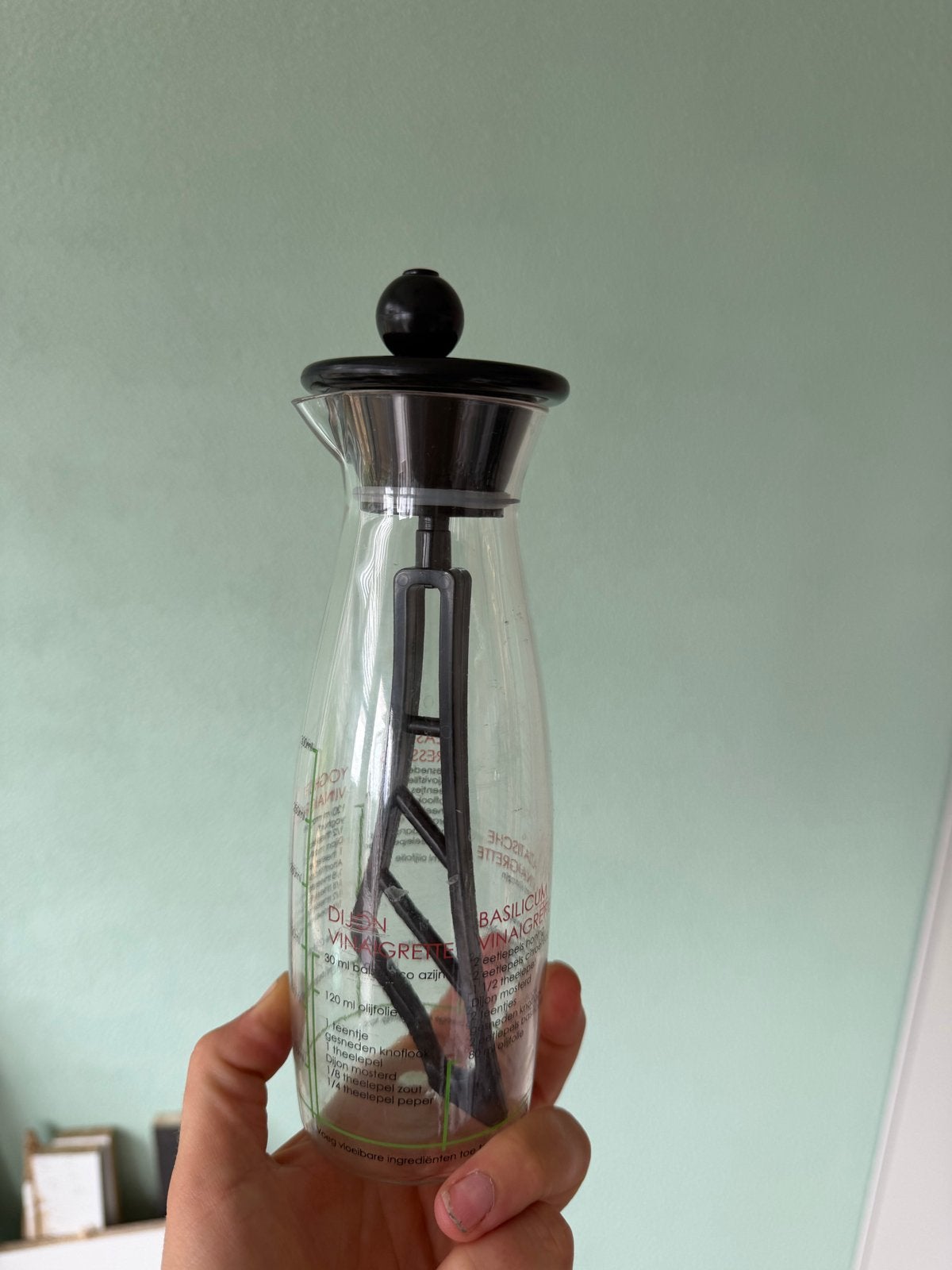 Handige Salade Dressing Maker met Recepten, Ophalen, Kunststof, Meerkleurig, Overige typen