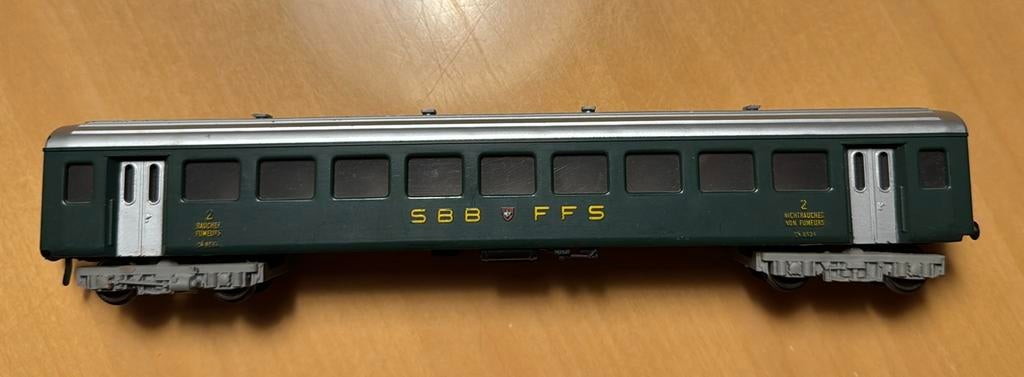 Fleischmann H0 rijtuig SBB, Gebruikt, Gelijkstroom, Fleischmann, Wagon