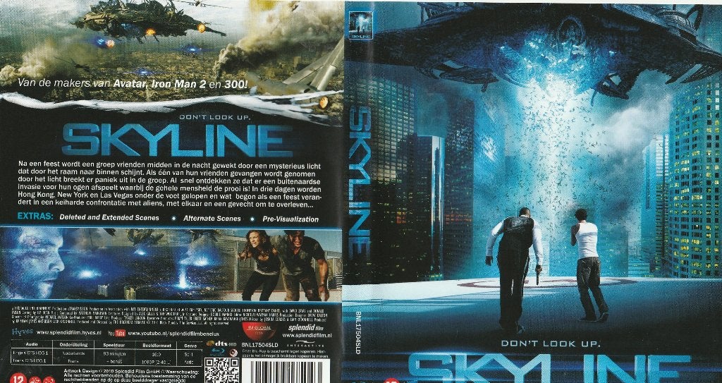 Sky line blu ray ( ned. Ondert.), Cd's en Dvd's, Blu-ray, Ophalen of Verzenden, Zo goed als nieuw, Thrillers en Misdaad