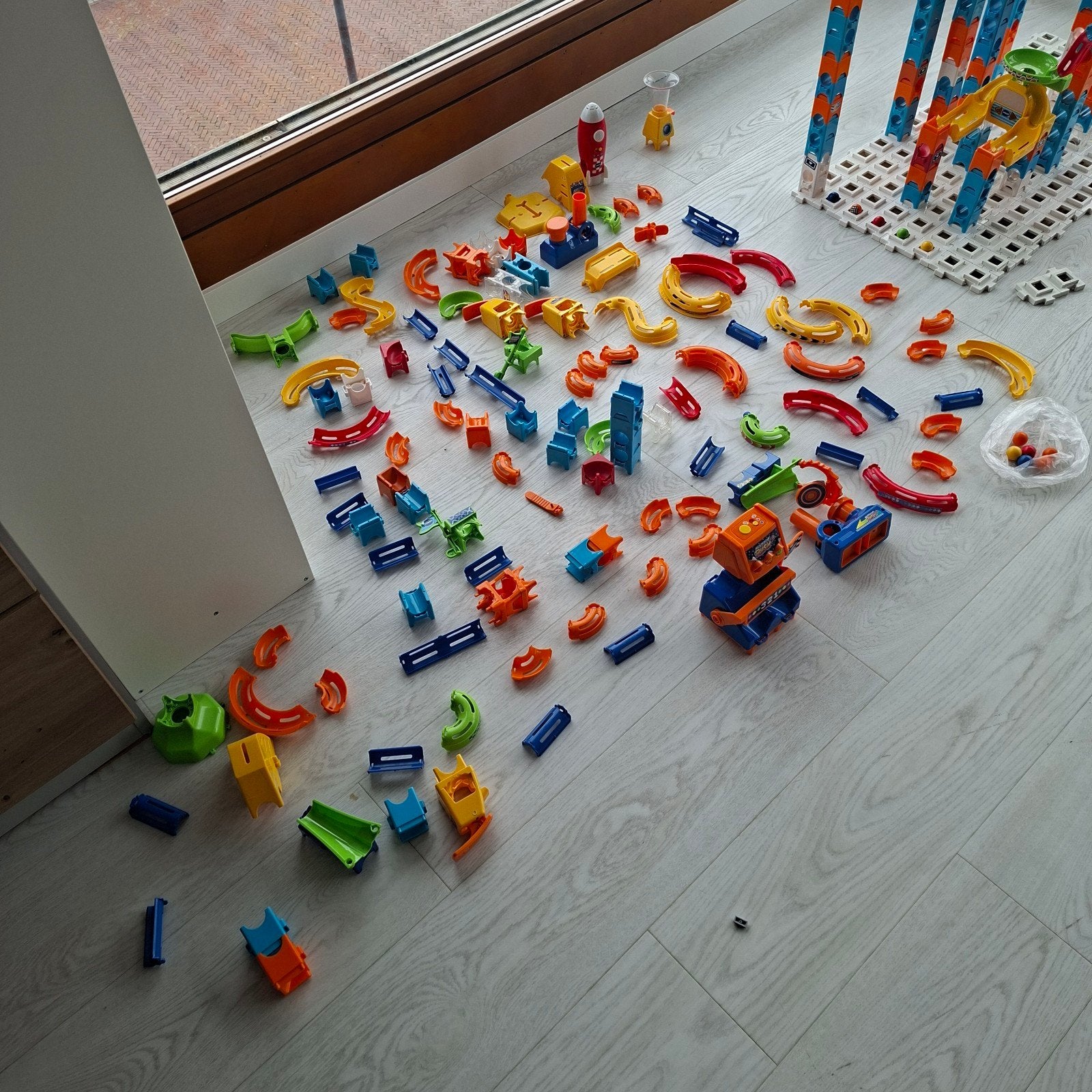Vtech knikkerbaan en uitbreiding, Kinderen en Baby's, Ophalen, Zo goed als nieuw