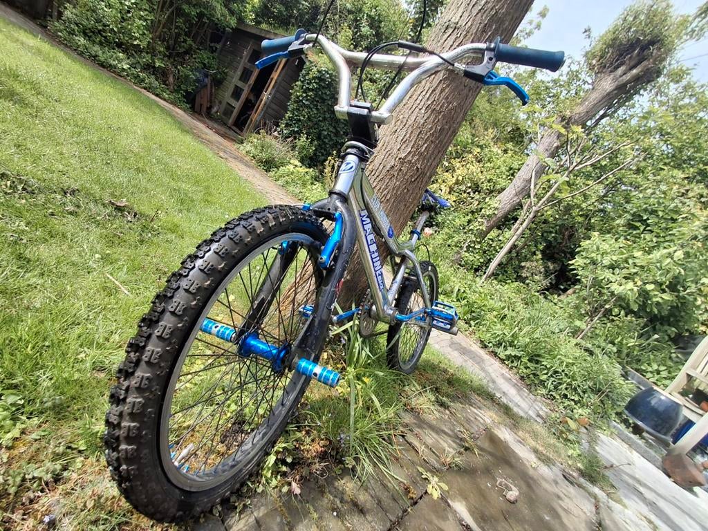 Machine BMX Blue Thunder - Gebruikt, opknapper, Gebruikt, Staal, Velgrem, 20 tot 24 inch