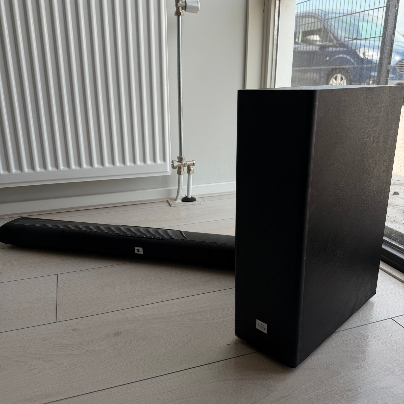 JBL Cinema SB150 Soundbar met draadloze subwoofer, Ophalen of Verzenden, Bluetooth, Zo goed als nieuw