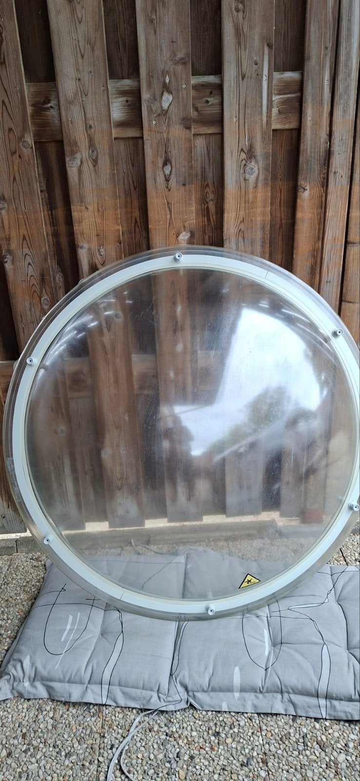 LICHTKOEPEL ROND DUBBEL WANDIG € 75,, Gebruikt, 80 tot 120 cm, Ophalen of Verzenden, Dubbelglas