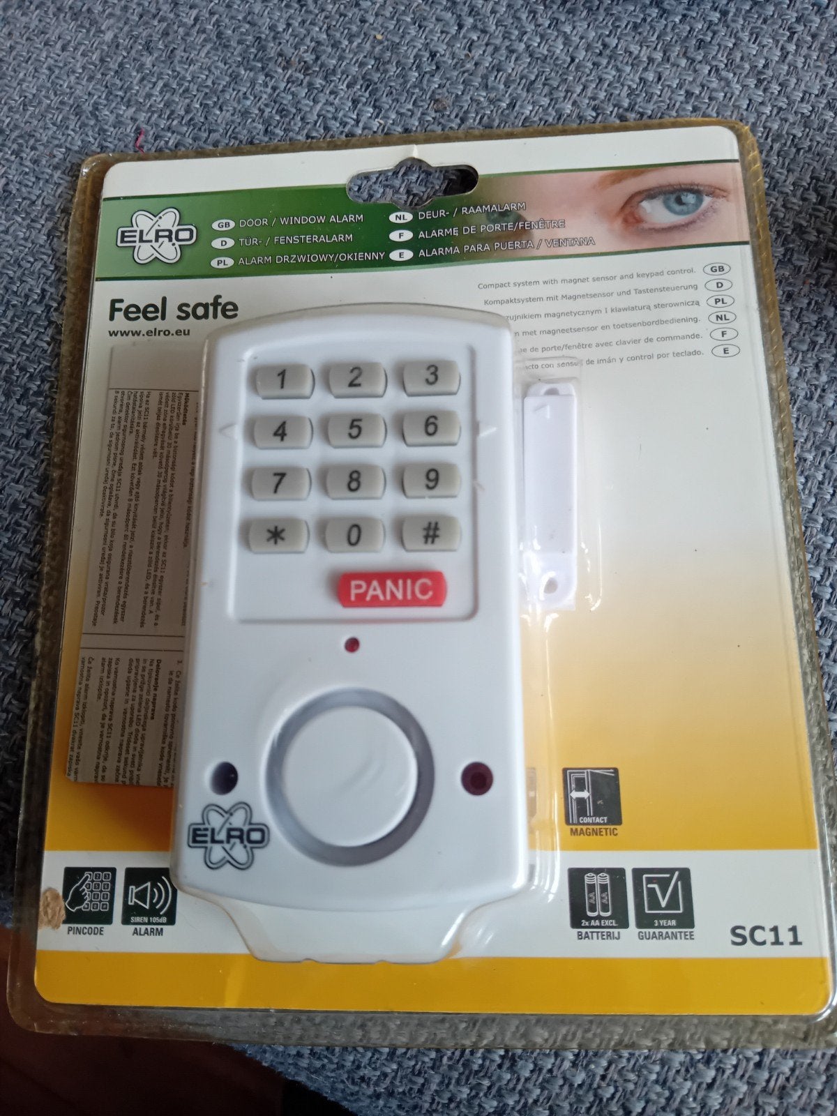 ELRO Deur/Raam Alarm, Ophalen of Verzenden, Nieuw, Detector, Sensor of Melder