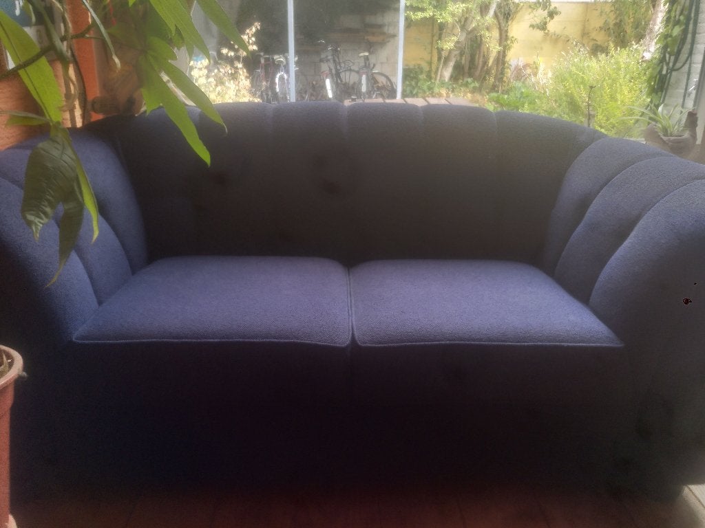 Gratis blauwe bank, Ophalen, Gebruikt, 150 tot 200 cm, Tweepersoons