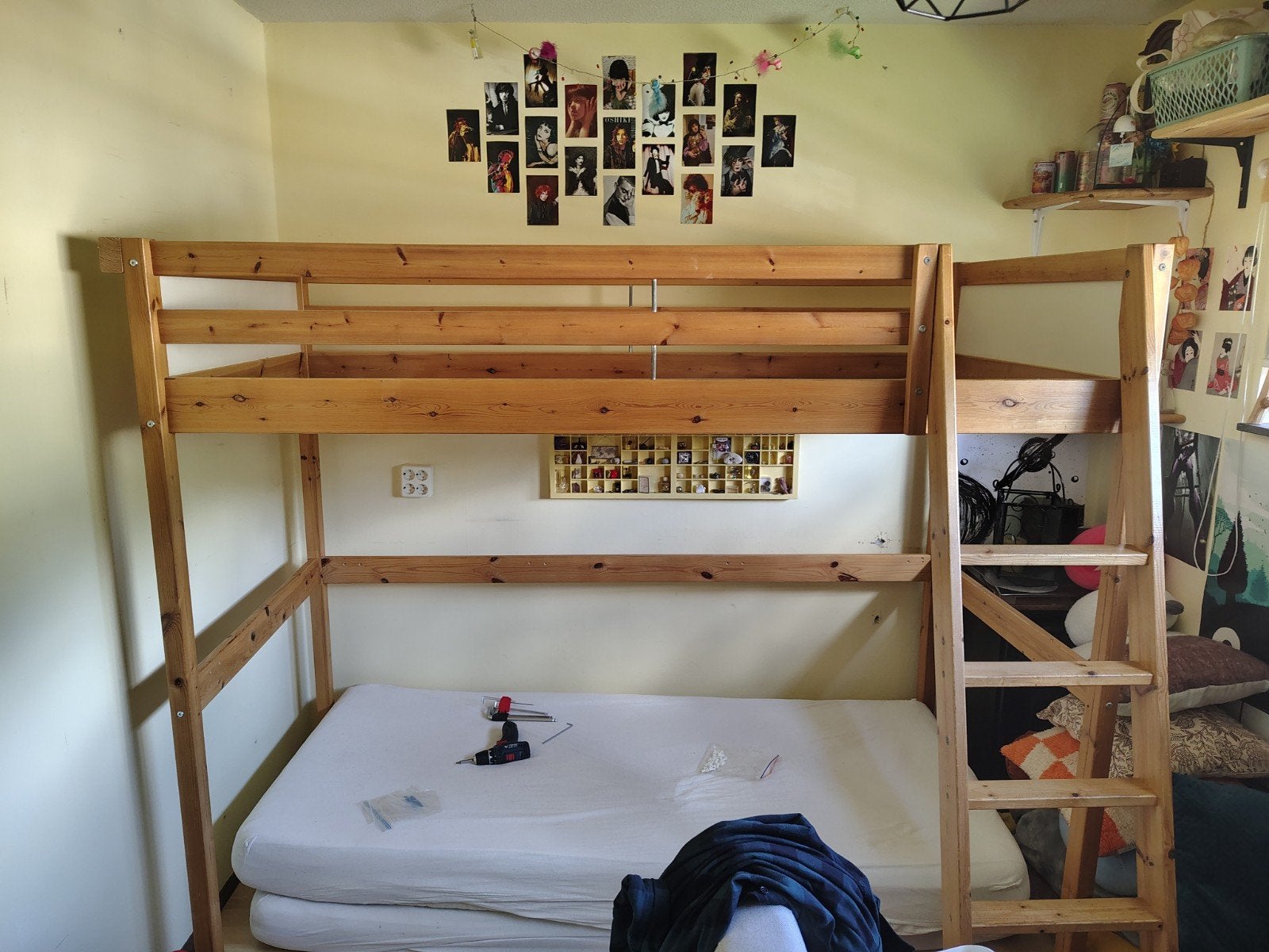 Ikea houten hoogslaper 1-persoons (excl. matras), Ophalen, Hoogslaper, Eenpersoons, 160 tot 180 cm