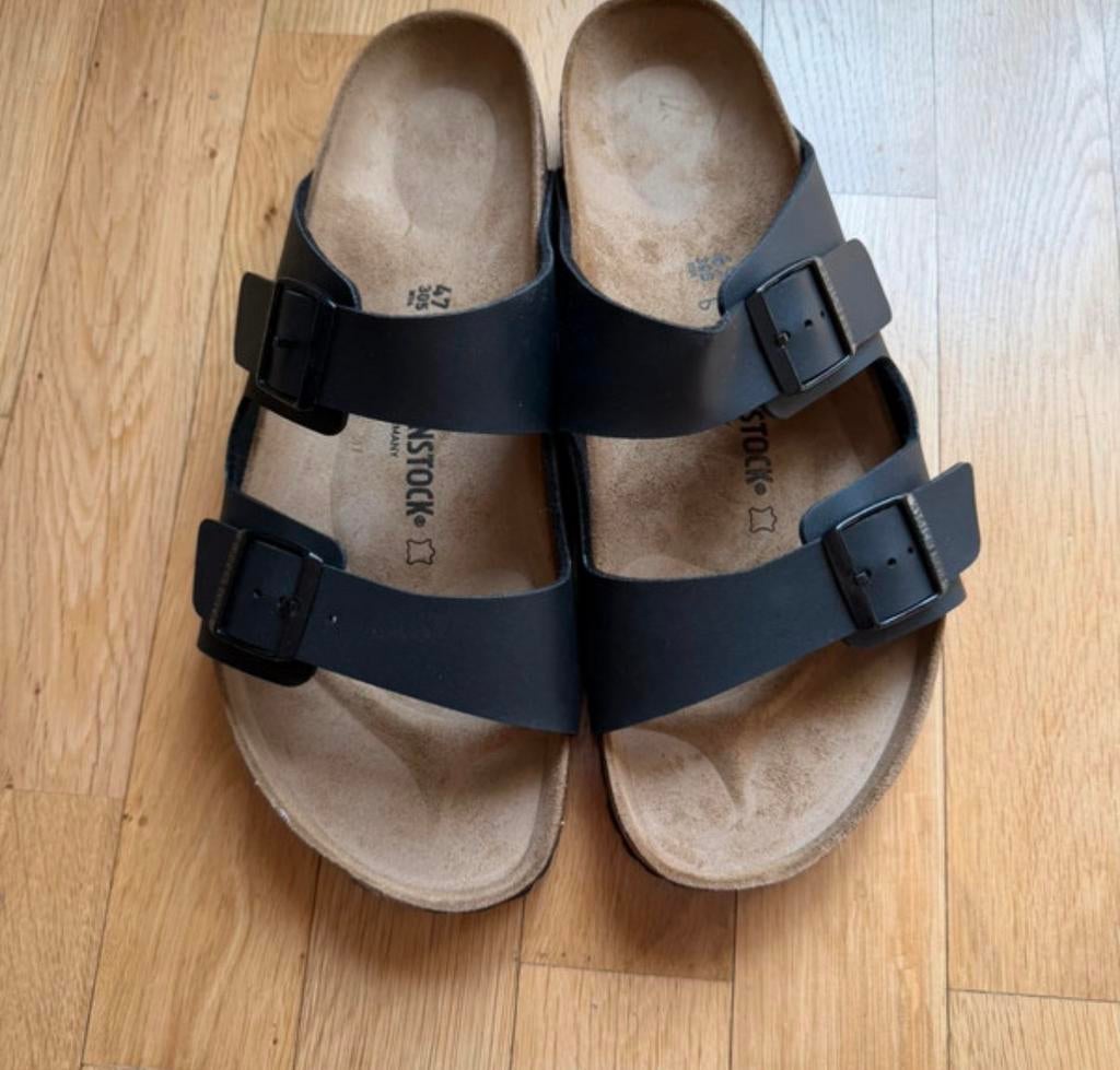 Birckenstocks maat 47 ( nieuwstaat ), Sandalen, Zwart, Ophalen of Verzenden, Zo goed als nieuw