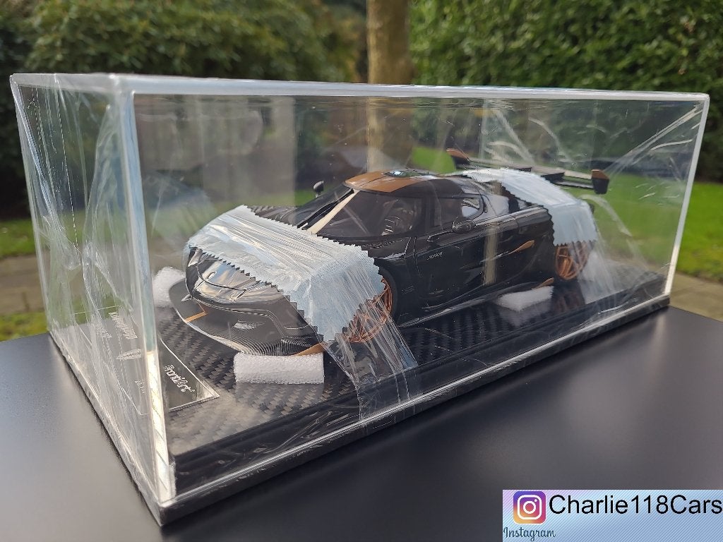 FrontiArt 1/18 Koenigsegg Jesko – Jet Black / Gold wheels, Ophalen of Verzenden, Nieuw, Overige merken