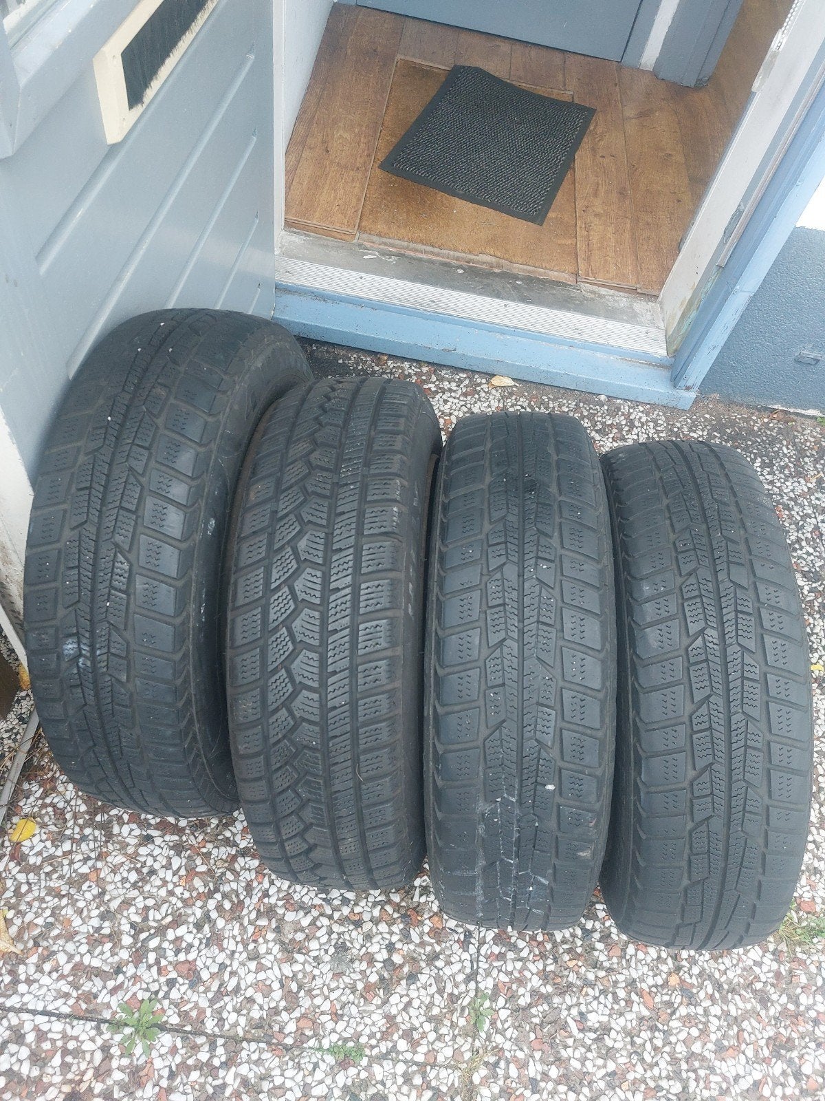 All season banden met velgen 155/65/R14, 14 inch, Gebruikt, 155 mm, Banden en Velgen