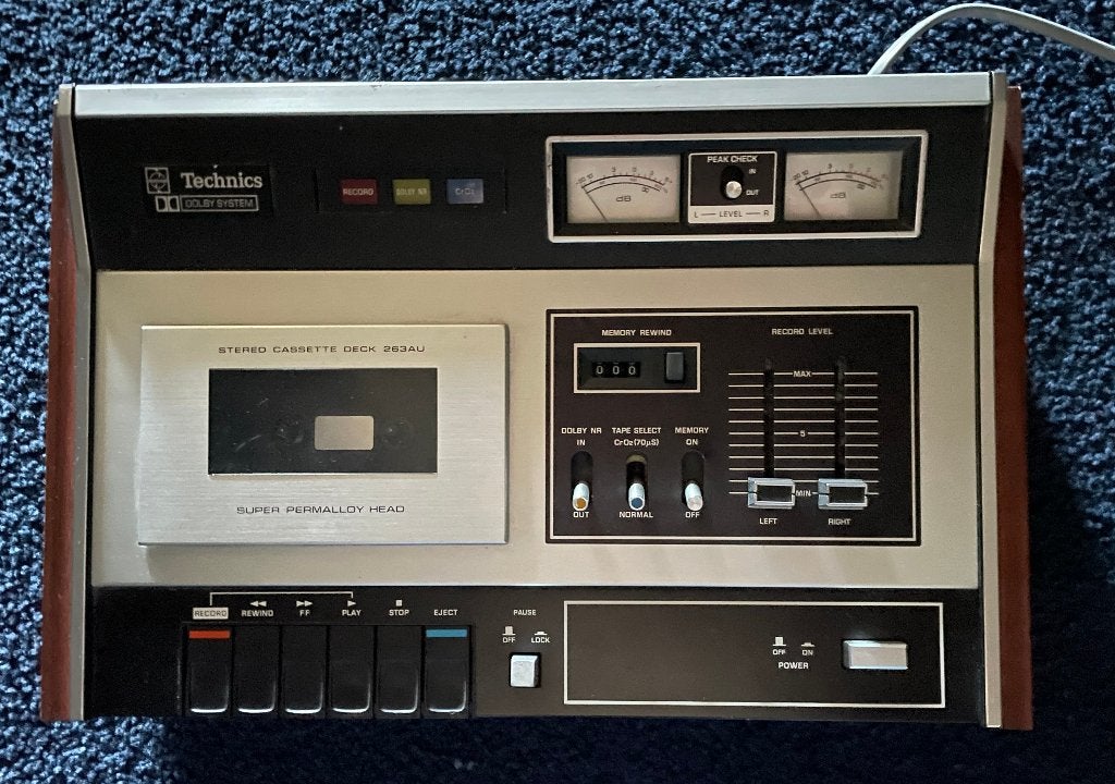 Technics Cassette deck 263AU, Ophalen of Verzenden, Enkel, Overige merken, Tape counter