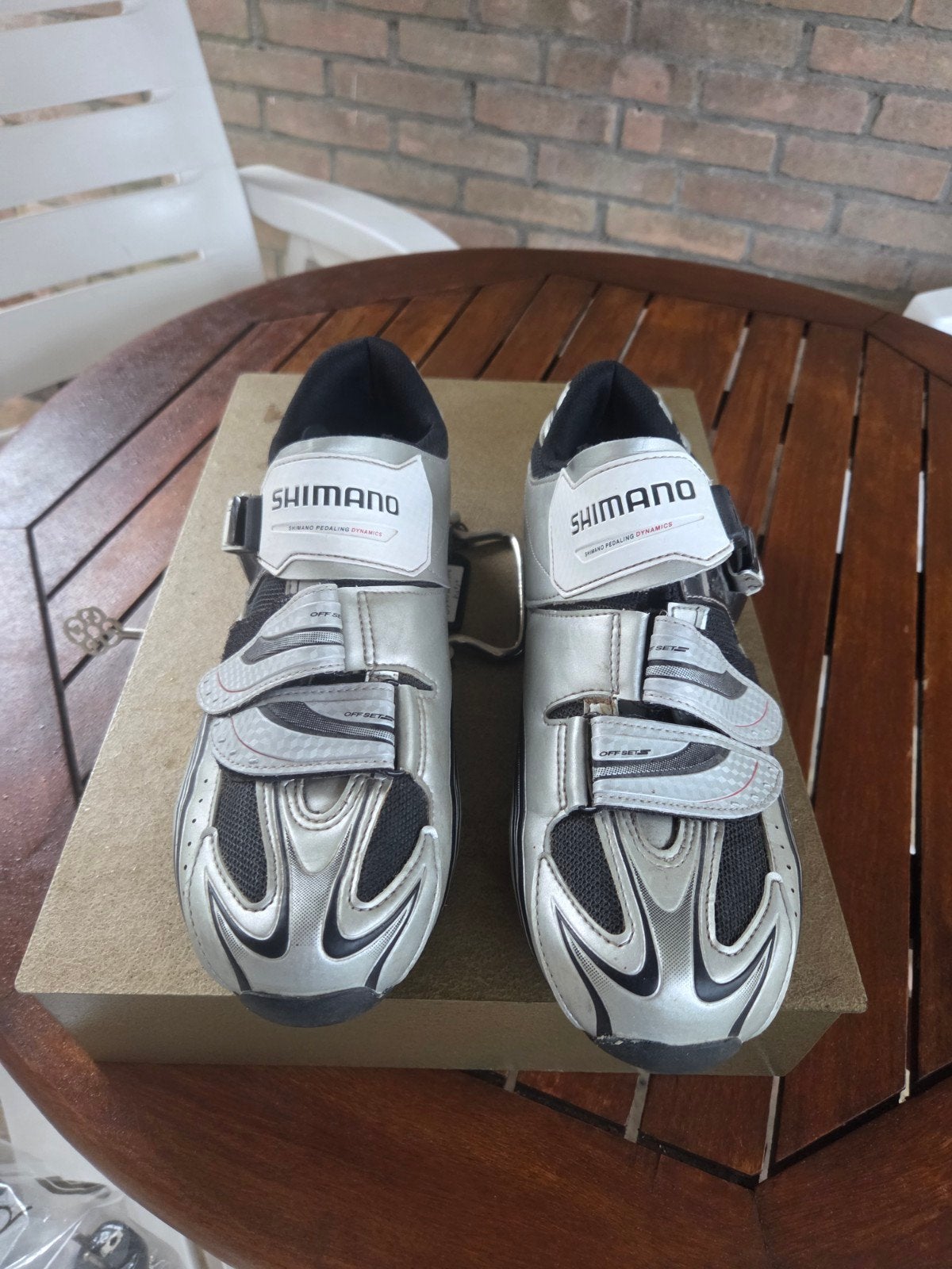 Shimano fietsschoenen maat 45, Gebruikt, Heren, Schoenen, Overige maten