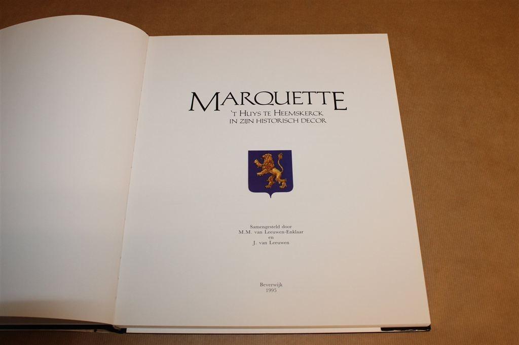 Marquette — Groot Historisch Werk over Huys te Heemskerck, Ophalen of Verzenden, Gelezen