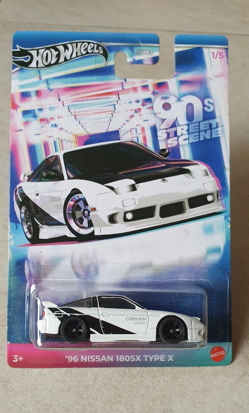 Hot Wheels '96 Nissan 180SX Type X - 90s Street Scene Custom, Hobby en Vrije tijd, Modelauto's | Overige schalen, Ophalen of Verzenden