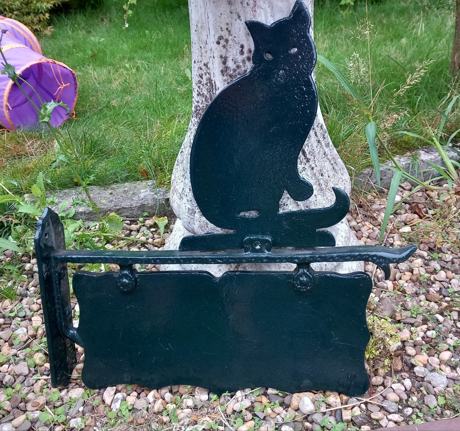 ijzeren uithangbord met kat, Ophalen of Verzenden