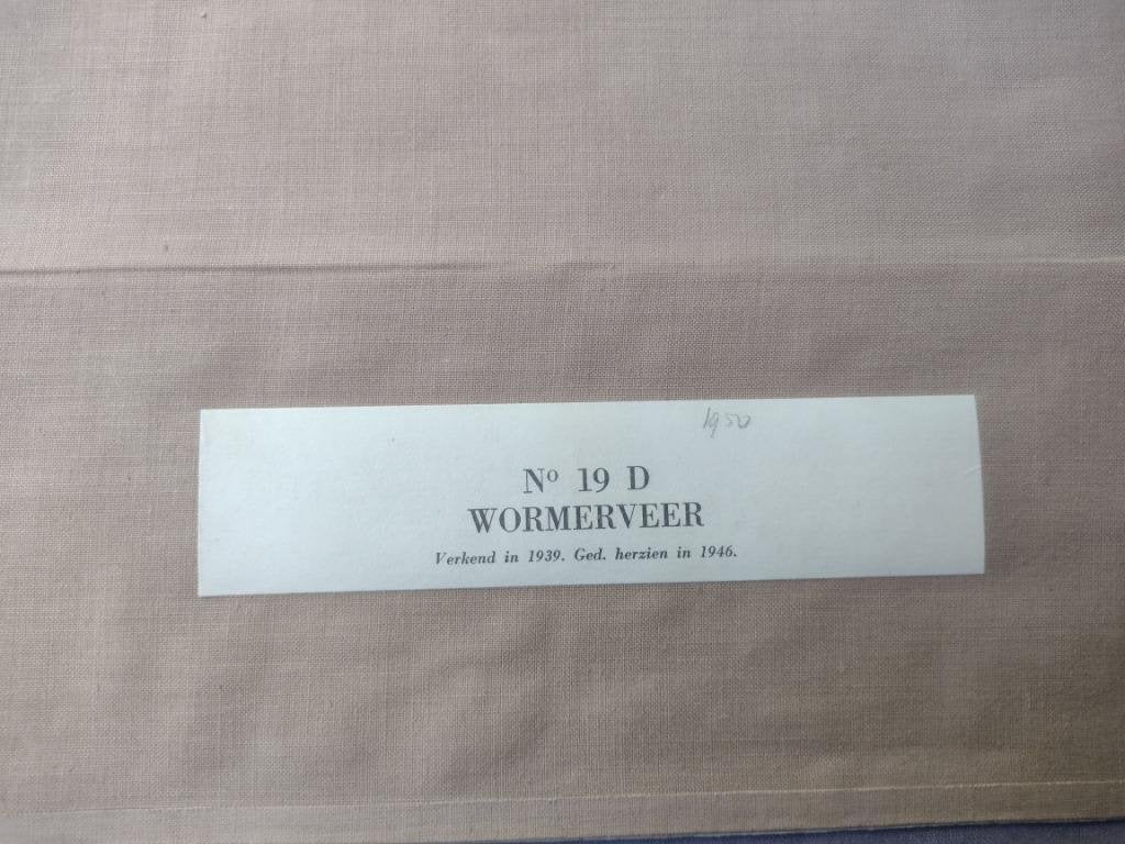 19 D Wormerveer Krommenie De Rijp Akersloot Plattegrond 1950, Antiek en Kunst, Ophalen of Verzenden