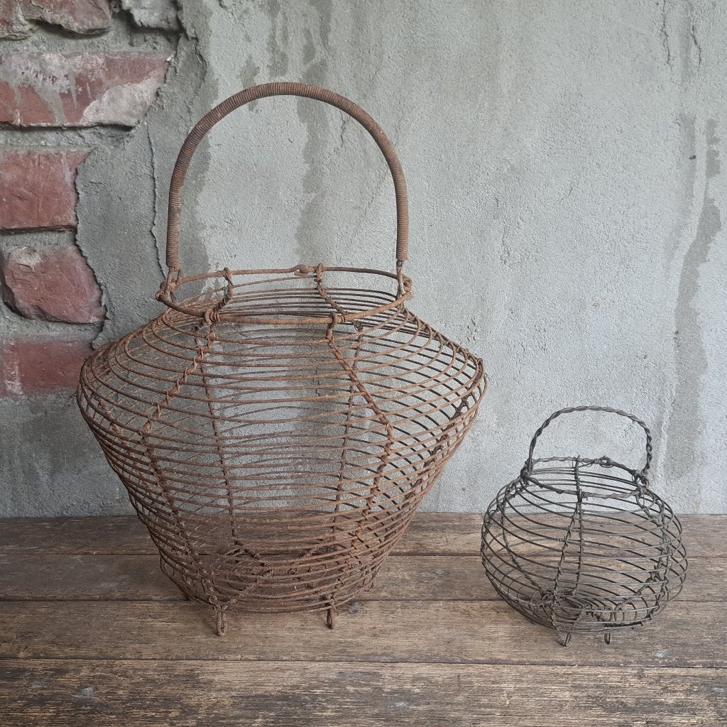 Brocante oud Frans eiermandje mini eiermandje *Etage3*, Gebruikt, ., Ophalen of Verzenden, .