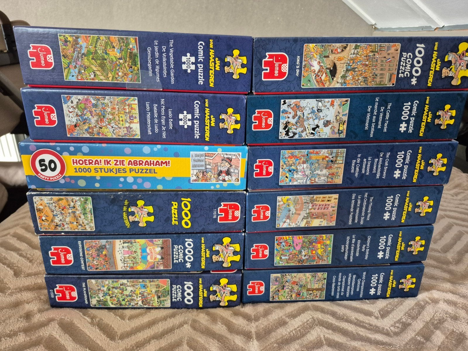 Jan van Haasteren puzzels (1000 stukjes), Hobby en Vrije tijd, Denksport en Puzzels, Ophalen, 500 t/m 1500 stukjes, Gebruikt, Legpuzzel