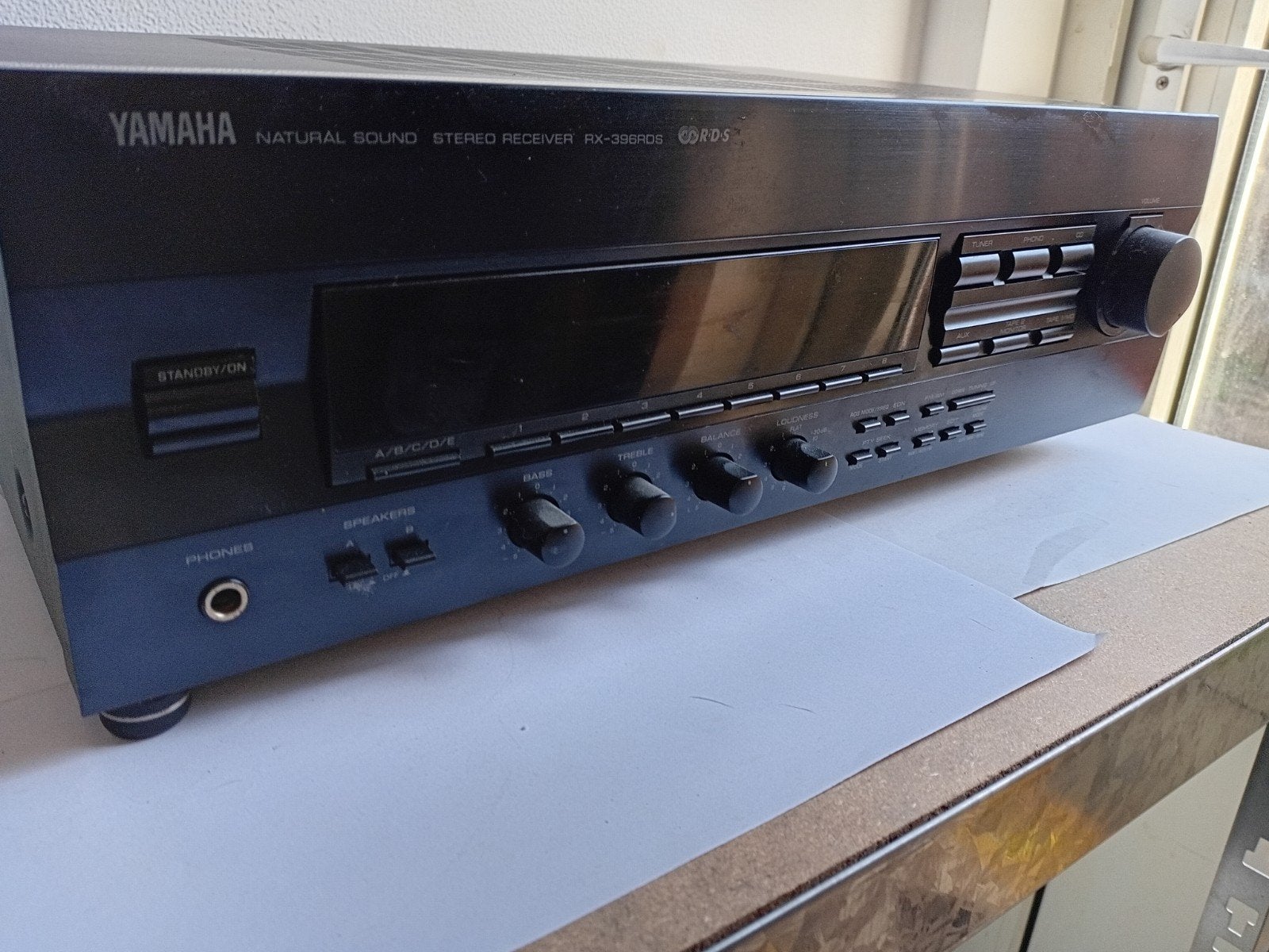 Yamaha RX-396RDS Natural Sound Stereo Receiver, Gebruikt, Yamaha, Ophalen of Verzenden, 120 watt of meer