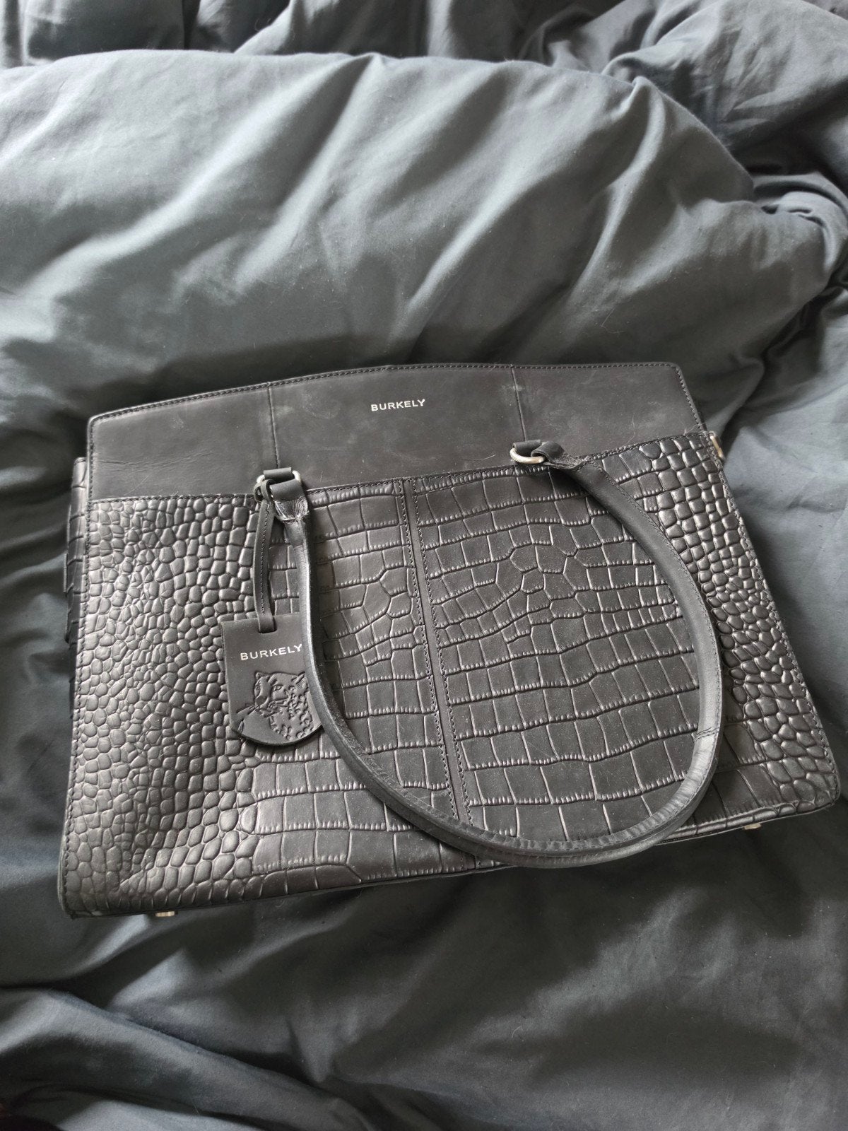 burkley leren tas