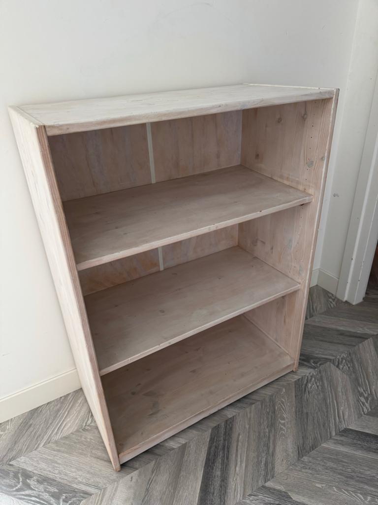Life Time Boekenkast Whitewash - 106x79x40cm, Ophalen, Met plank(en), Gebruikt, 100 tot 150 cm