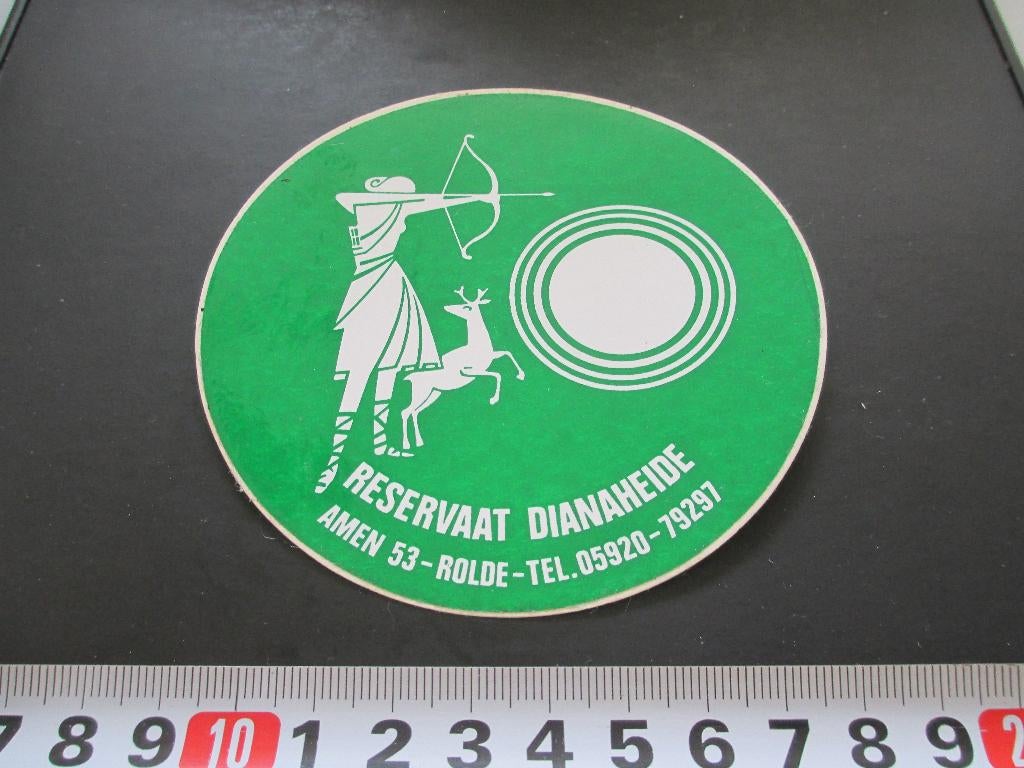 sticker reservaat DIANAHEIDE rolde amen 53, Ophalen, Zo goed als nieuw