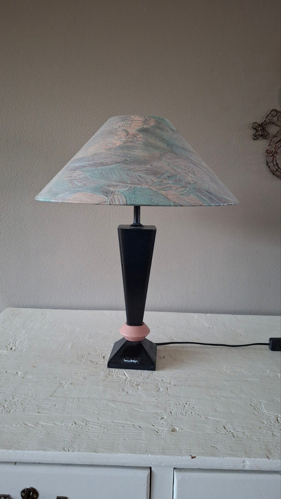 Vintage Bony Design Tafellamp - Jaren 80 Memphis Stijl, Gebruikt, Overige merken, Meerkleurig, Met schakelaar
