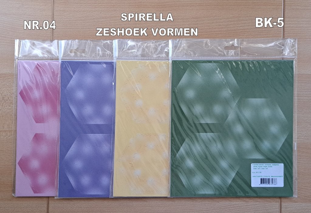 nr.04...SPIRELLA ZESHOEK VORMEN, Hobby en Vrije tijd, Kaarten | Zelf maken, Ophalen of Verzenden, Nieuw, Overige thema's, Overige typen