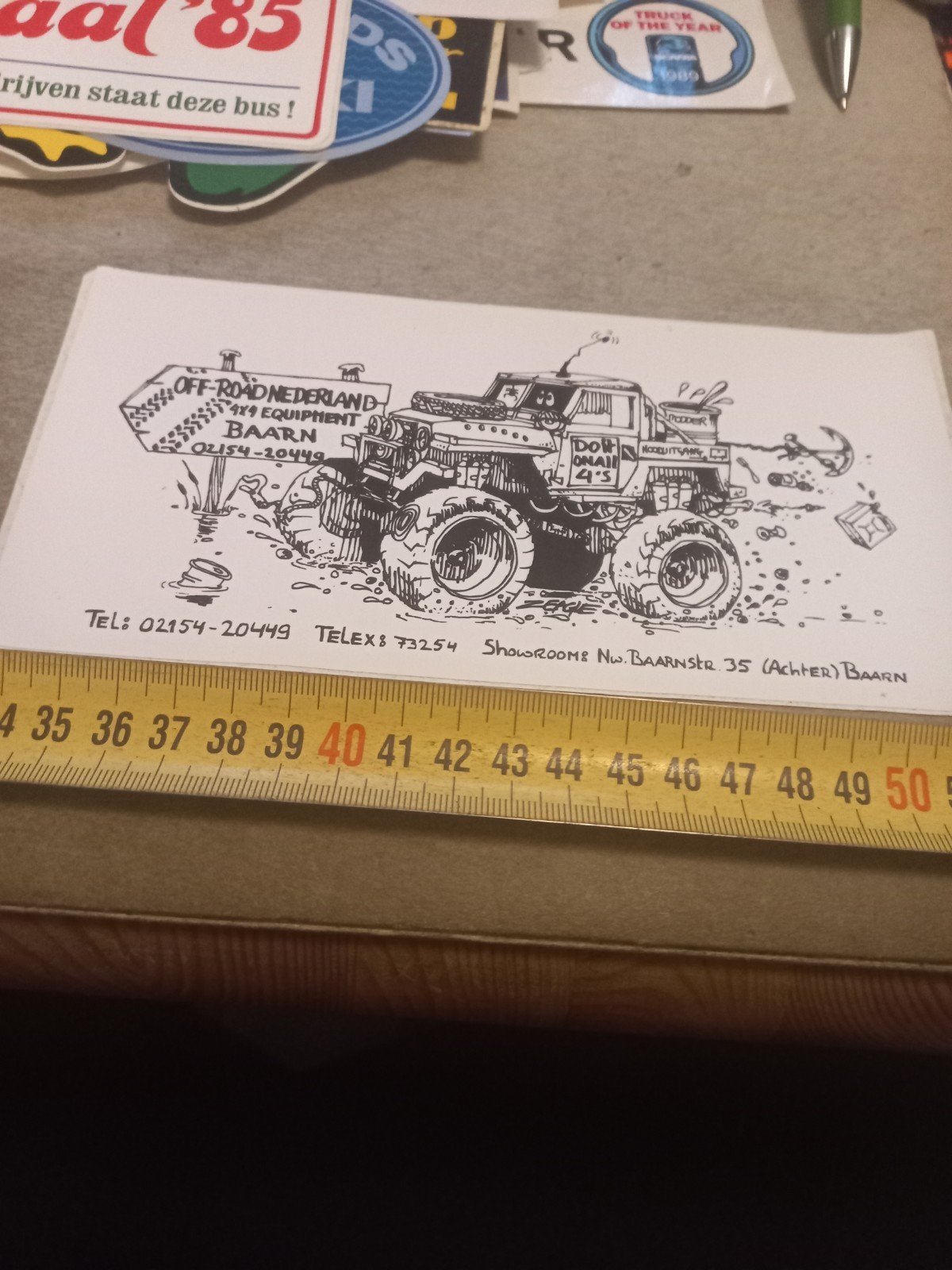 Off-Road Nederland 4x4 Equipment Baarn sticker, Ophalen of Verzenden, Zo goed als nieuw