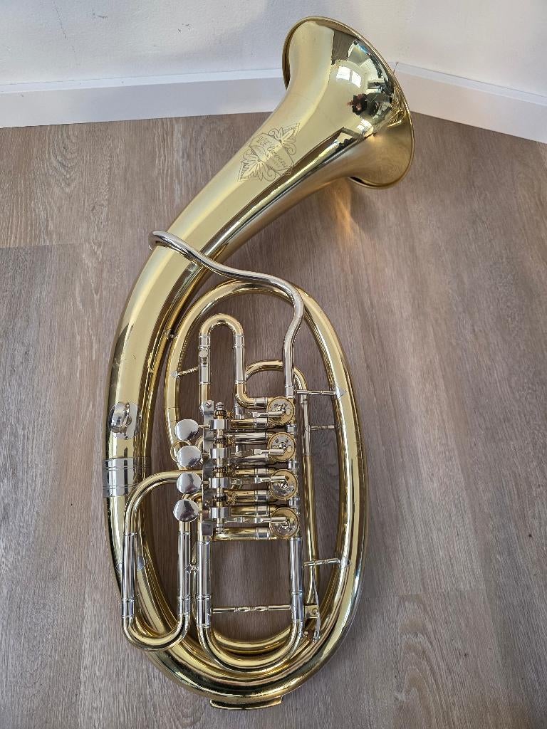 Tenorhorn Cerveny ATH-821, Ophalen of Verzenden, Gebruikt, Bes-tuba, Met koffer of draagtas