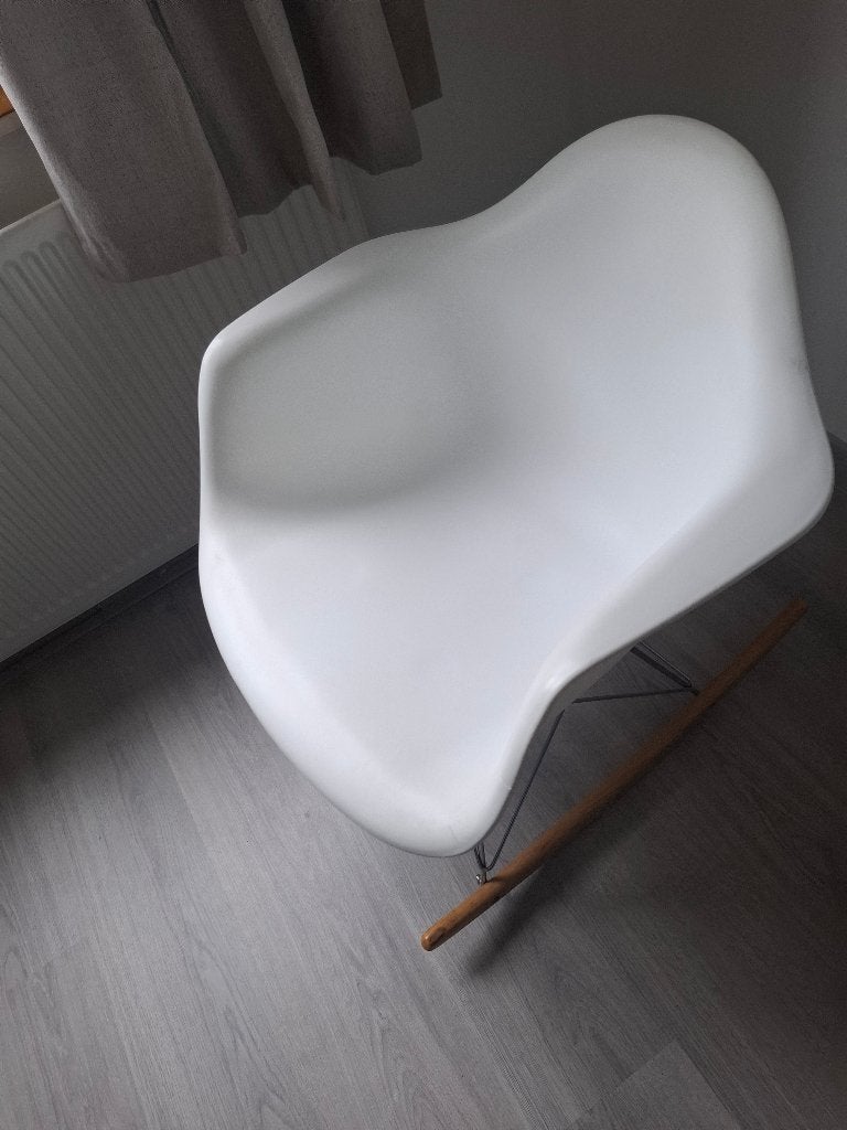 Schommelstoel, Gebruikt, Wit, Eén, Ophalen