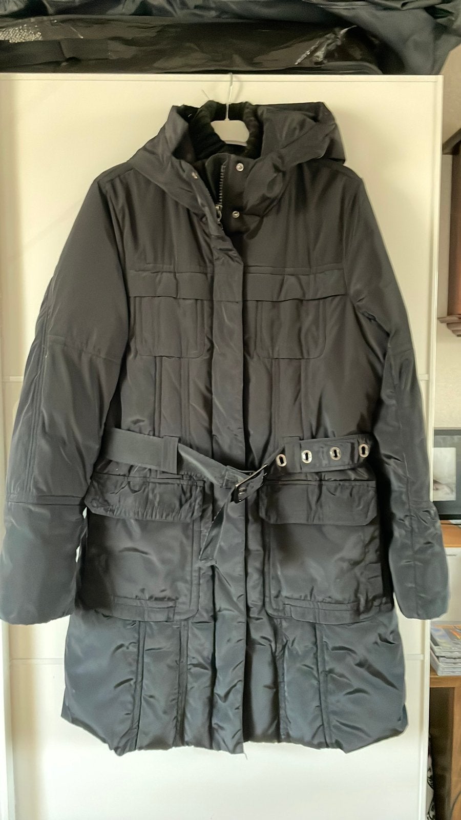Winterjas dames, Ophalen of Verzenden, Zo goed als nieuw, Maat 46/48 (XL) of groter, Zwart