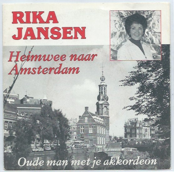 Rika Jansen- Heimwee naar Amsterdam, Verzenden, 7 inch, Zo goed als nieuw, Beschermende buitenhoes