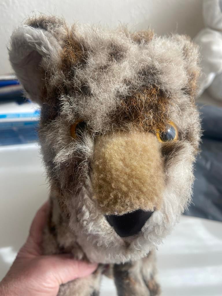 Steiff Luipaard Knuffel - Zeldzaam en Authentiek, Gebruikt, Overige merken, Overige karakters, Overige typen