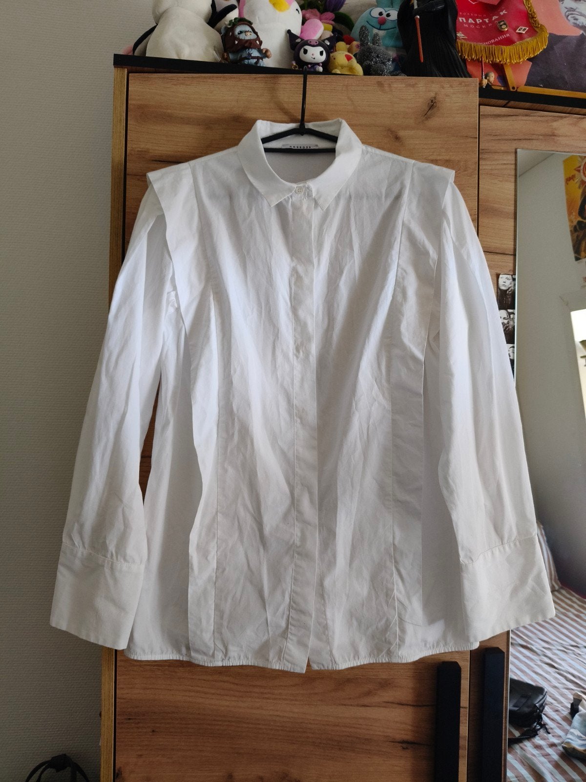 Rosso35 Witte Katoenen Blouse - IT 44 (M/EU 38-40), Kleding | Dames, Blouses en Tunieken, Rosso35, Ophalen of Verzenden, Maat 38/40 (M)