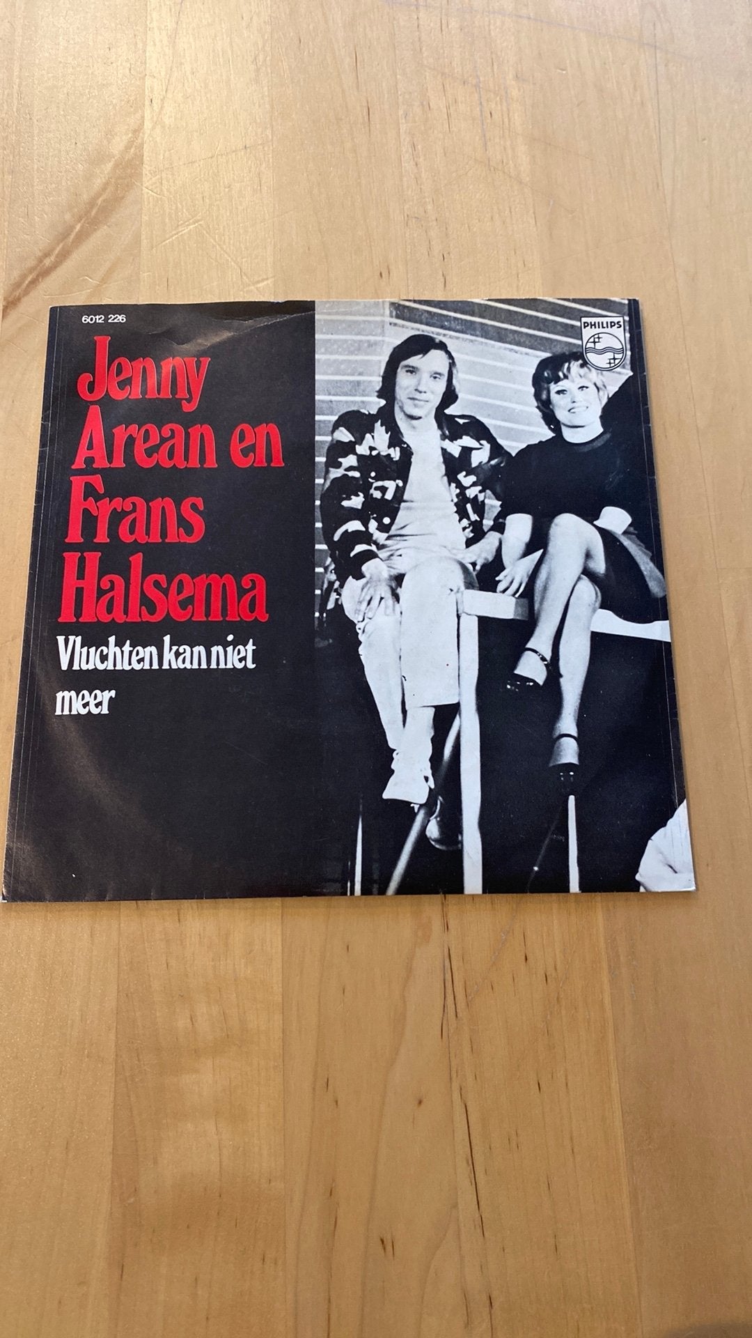 Vinyl single JennyArean Frans Halsema Vluchten kan niet meer, Ophalen of Verzenden, Zo goed als nieuw, Overige formaten, Levenslied of Smartlap