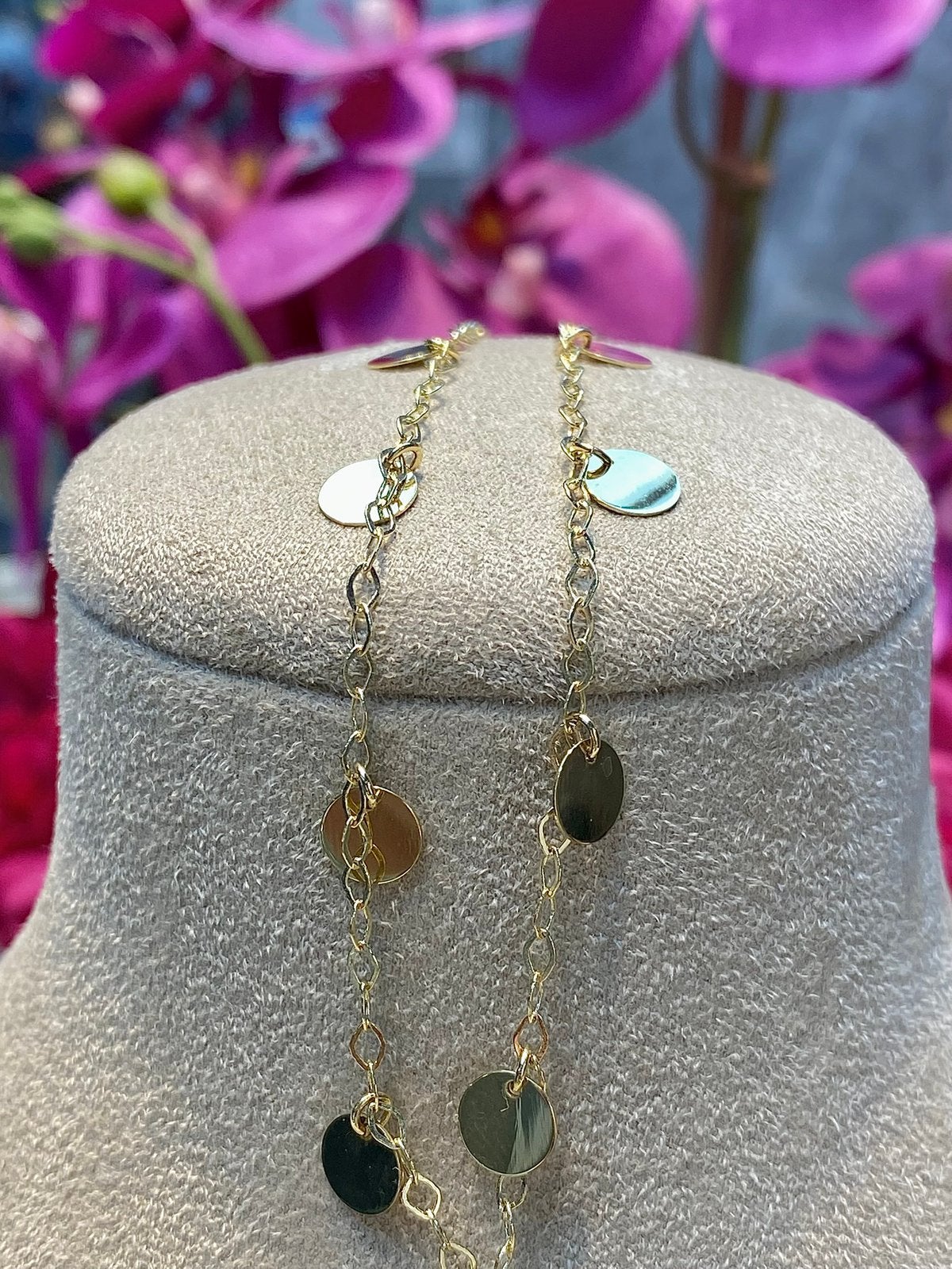 14k Gouden Dames Ketting, Sieraden, Tassen en Uiterlijk, Kettingen, Nieuw, Goud, Ophalen of Verzenden