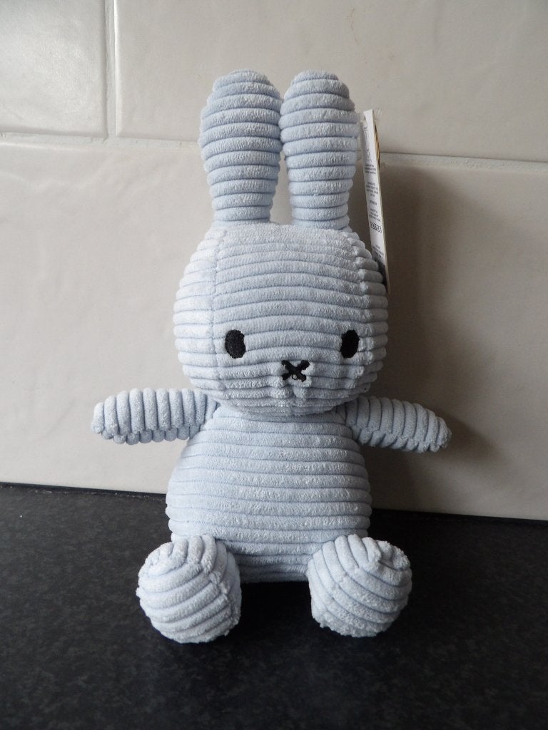 Nieuw met kaartjes Nijntje knuffel Sitting Corduroy Ice Blue, Overige typen, Blauw, Nieuw, Nijntje
