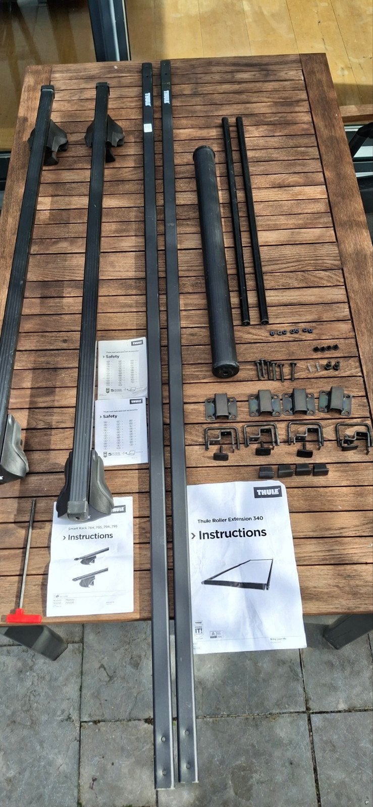 Dakdrager van Thule en Roller Extention 340 van Thule, Auto diversen, Ophalen, Gebruikt