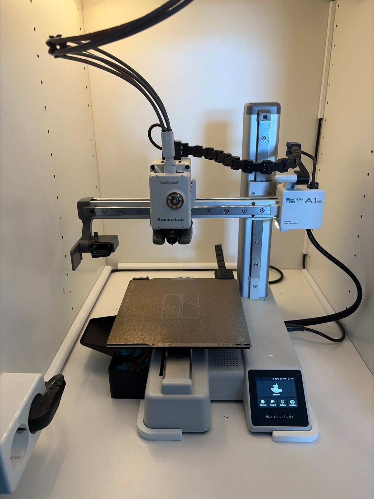 Bambu Lab A1 Mini Combo 3D Printer met 3 Extra Platen, Computers en Software, 3D Printers, Ophalen, Ingebouwde Wi-Fi, Zo goed als nieuw