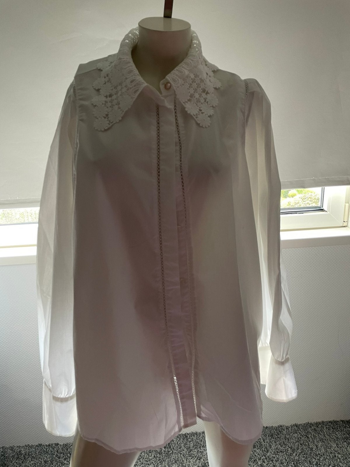 Shoeby blouse met werkje in de stof xxl, Kleding | Dames, ., Wit, Maat 46/48 (XL) of groter, Ophalen of Verzenden