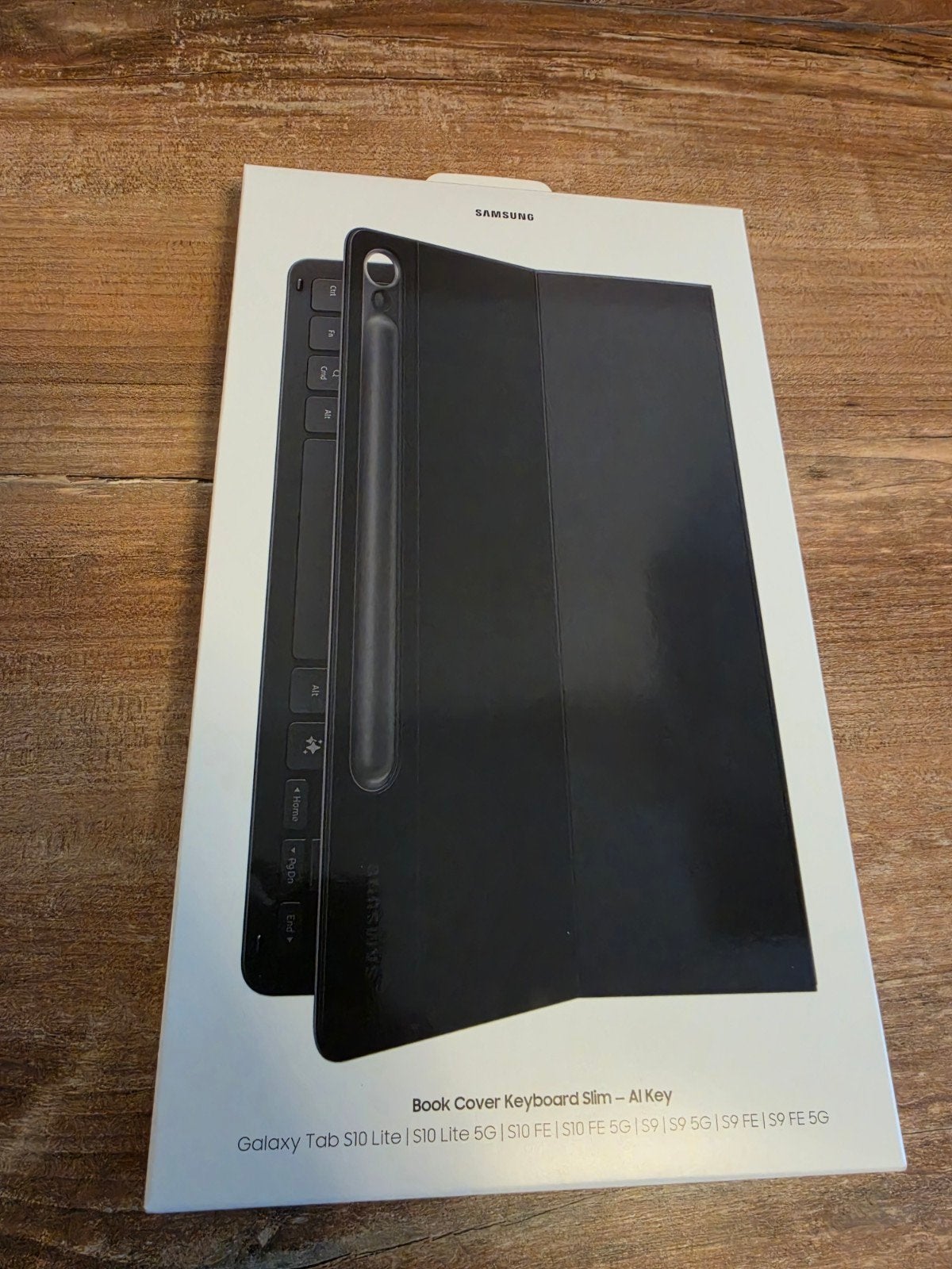 Galaxy Tab S10 FE | S9 | S9 FE AI Book Cover Keyboard Slim, Computers en Software, Tablet-hoezen, Ophalen of Verzenden, Nieuw
