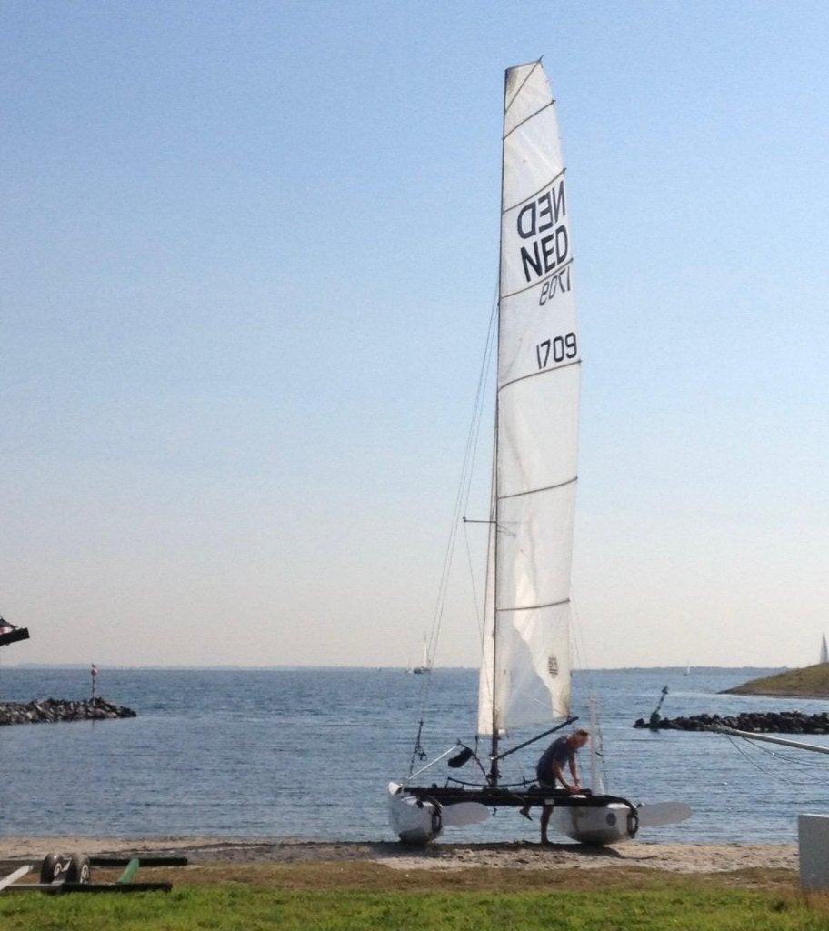 Catamaran Hobie Tiger, Watersport en Boten, Catamarans, Ophalen, Gebruikt, Tiger, Hobie
