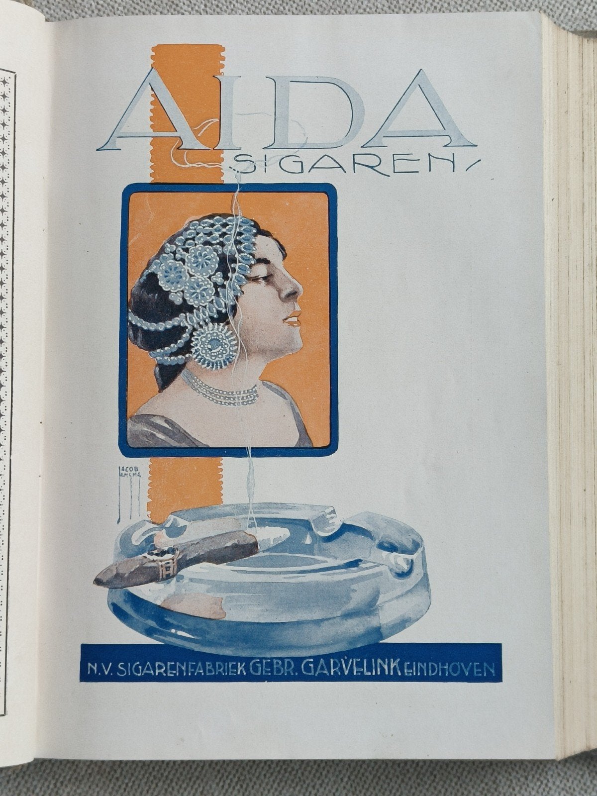 1928, AIDA SIGAREN, CHARLY CHAPLIN IN FAVORIET, Antiek en Kunst, Ophalen of Verzenden
