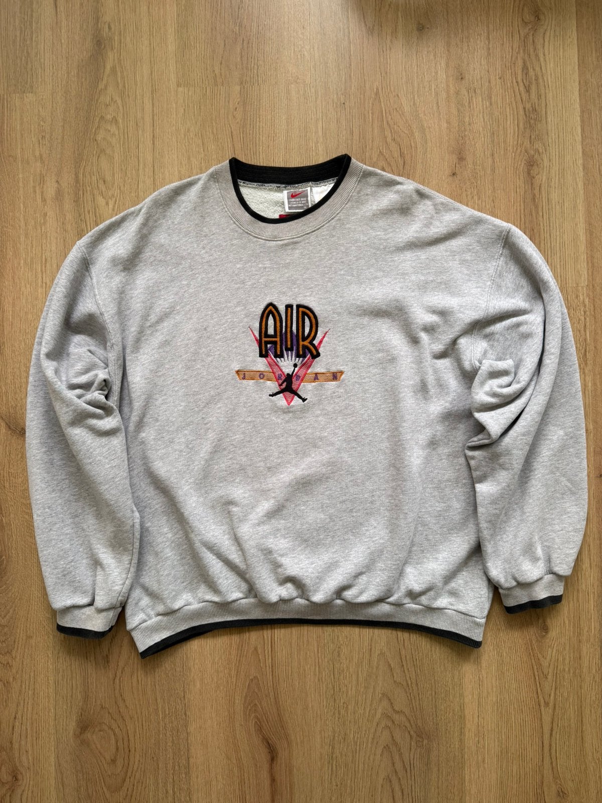 Nike Air Jordan Vintage 90’s Embroidered Pullover - M, Maat 48/50 (M), Nike, Ophalen of Verzenden, Grijs