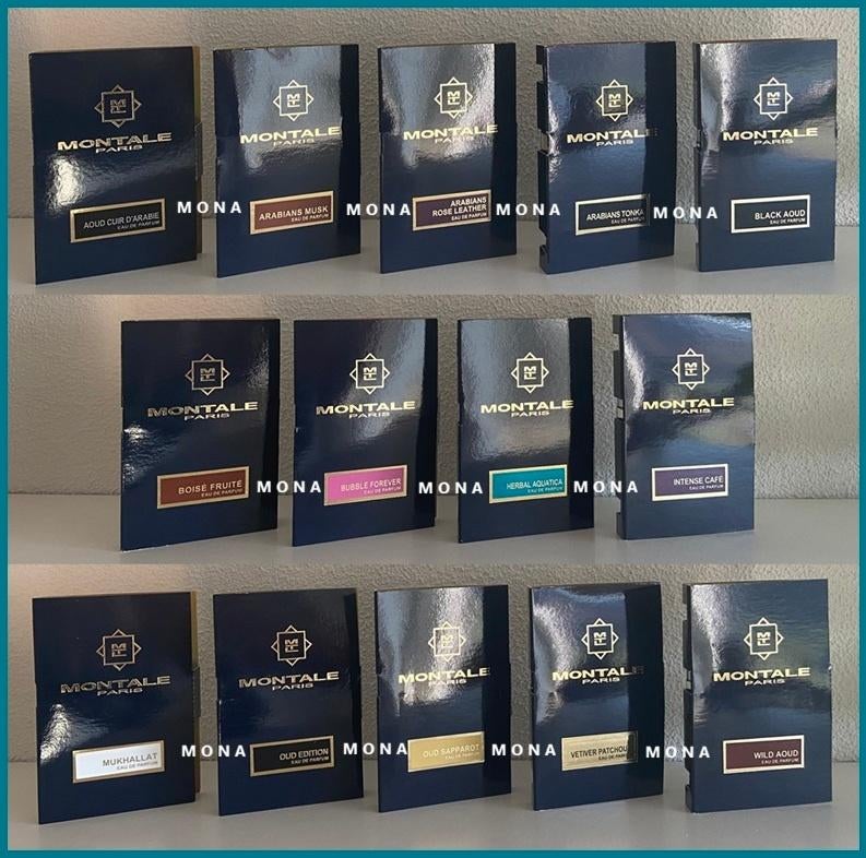Montale set 14 niche parfum samples proefjes testers, Sieraden, Tassen en Uiterlijk, Uiterlijk | Parfum, Nieuw, Verzenden