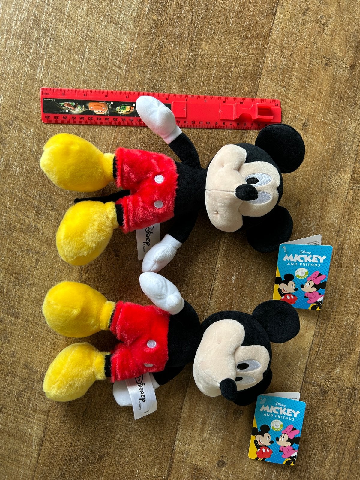 2x mickey mouse knuffel, Ophalen of Verzenden, Zo goed als nieuw, Knuffel