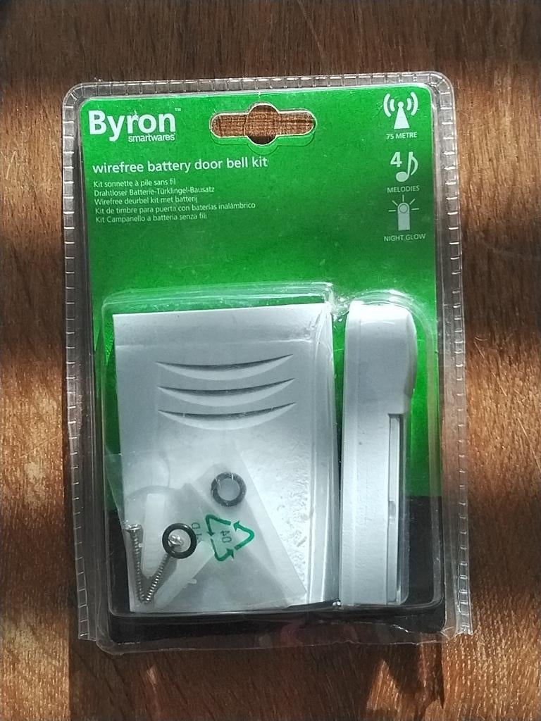 Byron draadloze deurbel kit, Huis en Inrichting, Deurbellen, Ophalen of Verzenden
