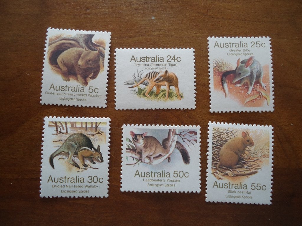 Bedreigde dieren Australië 1981, mi. 754-59 postfris, Ophalen of Verzenden, Postfris, Dier of Natuur